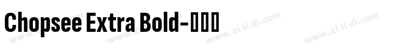 Chopsee Extra Bold字体转换